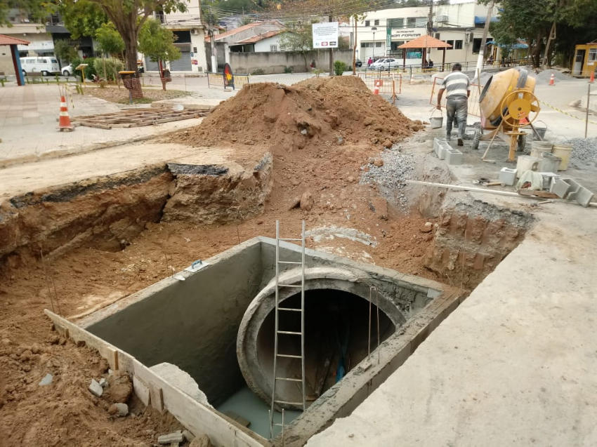 Volta Redonda investe em obras de drenagem para por fim a alagamentos no Vila Rica