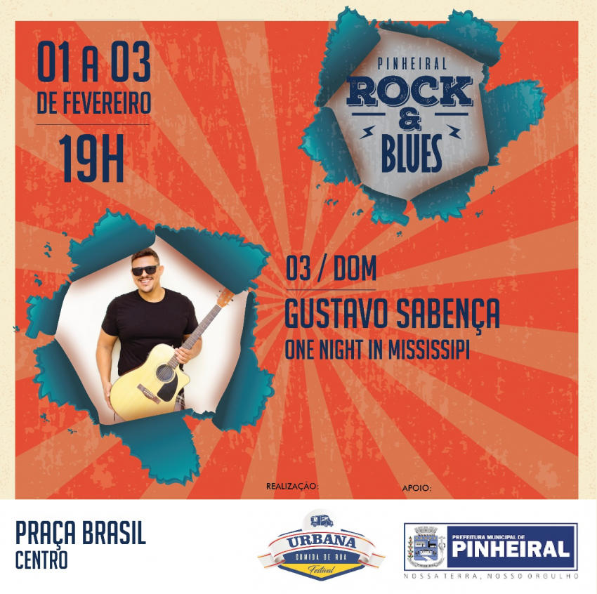 Pinheiral terá festival de Rock e Blues neste final de semana
