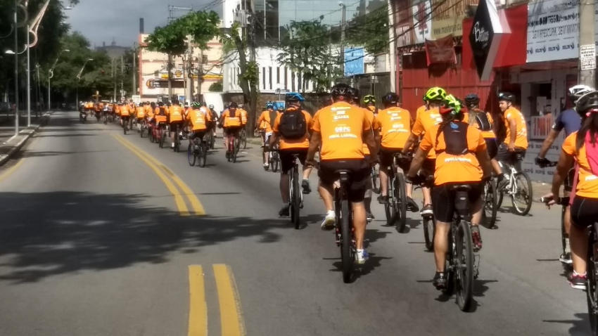 Evento, organizado pelo GAPC, reuniu 300 ciclistas; guardas fizeram todo trajeto para controlar o trânsito  