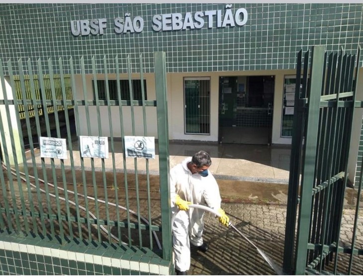 Unidades de saúde recebem higienização contra coronavírus em Volta Redonda