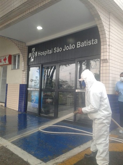 Hospitais recebem higienização e sanitização em Volta Redonda