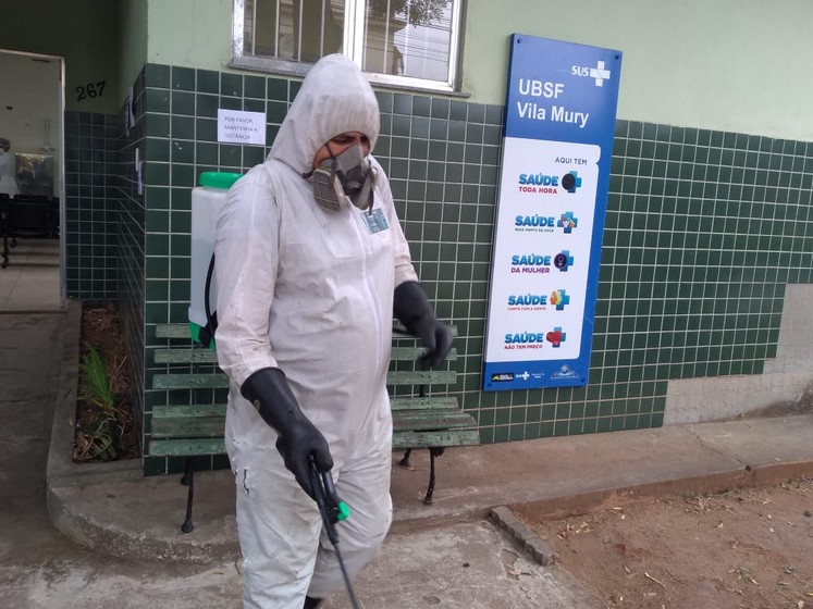 Sanitização contra o novo coronavírus atende nove unidades de saúde em Volta Redonda