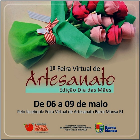 Prefeitura de Barra Mansa realizará 1 Feira Virtual de Artesanato
