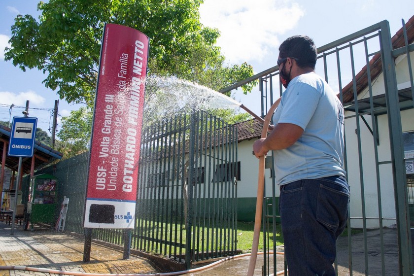 Unidades de saúde recebem sanitização em Volta Redonda